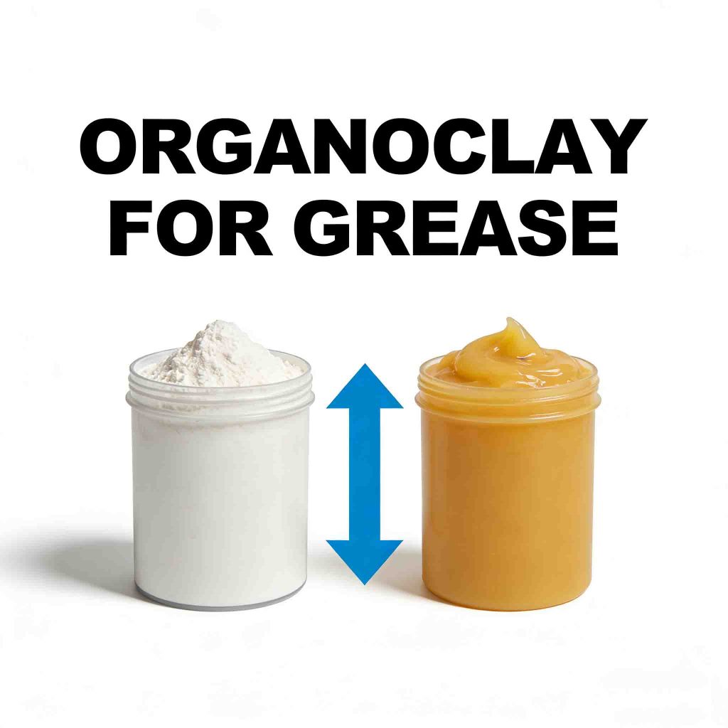 Grease grade organoclay for lubricating